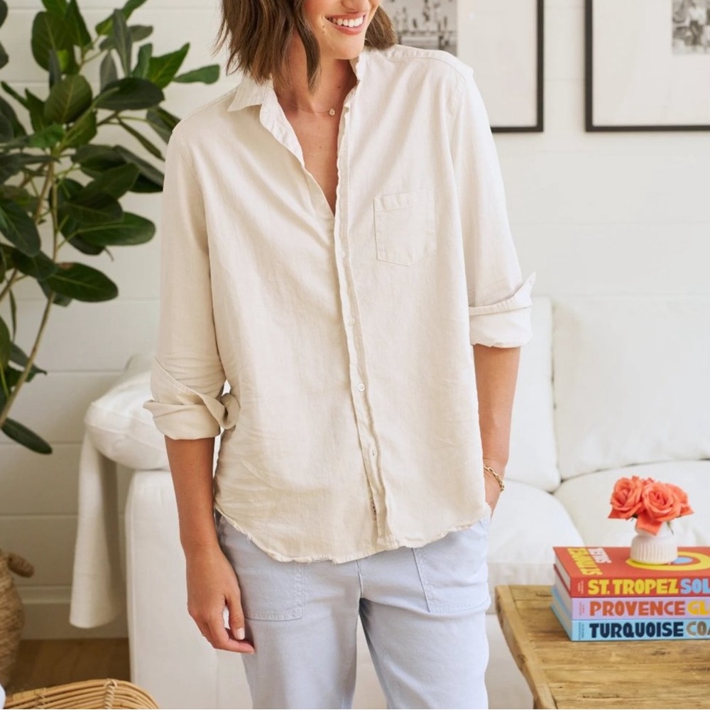 Frank & Eileen Cream Button-Down Shirt